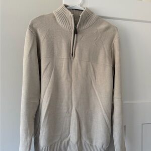 Men's Cream Quarter Zip